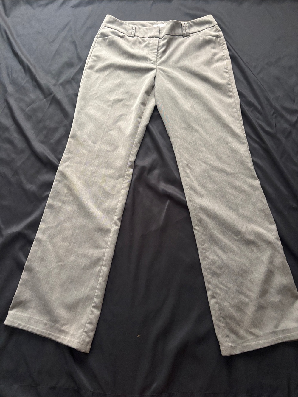 New York & Company Light Gray Women's Straight Leg Trousers